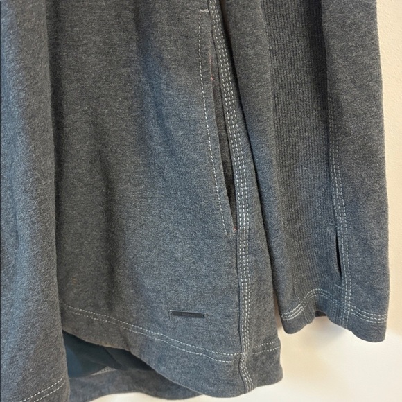 LULULEMON Awareness Wrap hoodie jacket gray coral dip dye lining Size 10 - Picture 6 of 8